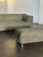 Leolux Faya Lobi + Hocker | Groen (NIEUWSTAAT), Huis en Inrichting, Hoekbank, Ophalen of Verzenden, Zo goed als nieuw, 150 cm of meer