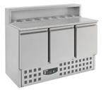 Combisteel Pizzawerkbank 402L Met 3 Deuren (1/1 GN) | Boven, Ophalen of Verzenden, Nieuw