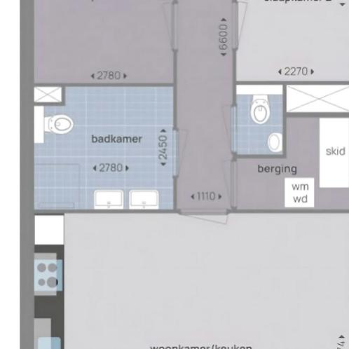 Tweekamerappartement met balkon en parkeergelegenheid, Huizen en Kamers, Huizen te huur, Direct bij eigenaar, Appartement