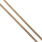 Gouden gourmet schakel ketting | 50,5 cm (schakelketting), Sieraden, Tassen en Uiterlijk, Kettingen, Ophalen of Verzenden, Gebruikt