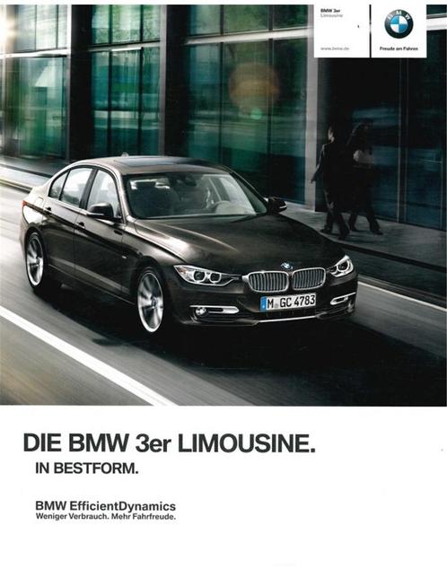 2012 BMW 3 SERIE SEDAN BROCHURE DUITS, Boeken, Auto's | Folders en Tijdschriften, BMW