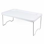 Benson Opklapbare laptop tafel - Kunststof - Wit - 57 x 3..., Ophalen of Verzenden, Nieuw
