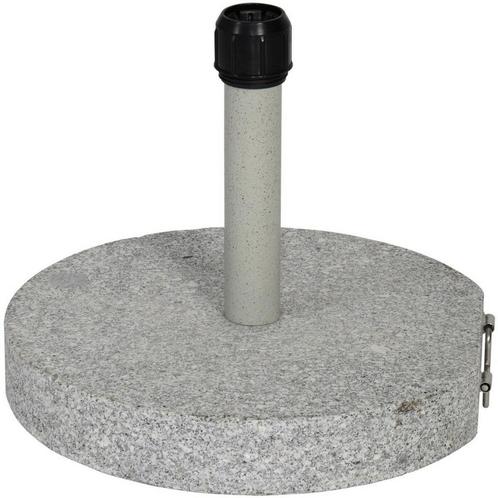 Parasolvoet rond graniet 30 kg, Huis en Inrichting, Stoelen, Grijs, Nieuw, Ophalen of Verzenden
