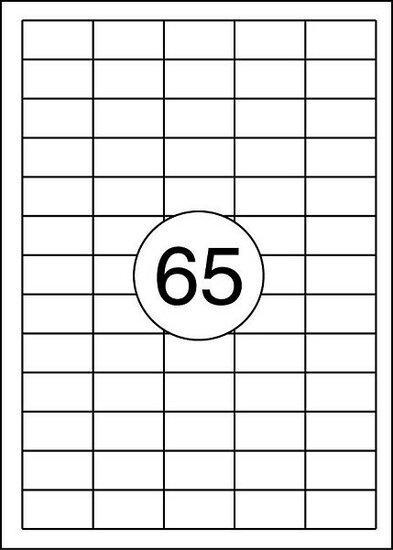 A4 etiket 38 x 21,2mm 25 vel, Zakelijke goederen, Kantoor en Winkelinrichting | Computer en IT, Verzenden