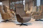 Relaxfauteuil De Toekomst Twice Pro 305N Ploegstof / Leer., Huis en Inrichting, Fauteuils, Ophalen of Verzenden, Nieuw, Leer