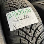 2 x Falken 215-55-18 Winterbanden 8mm, 18 inch, Band(en), Personenwagen, Gebruikt
