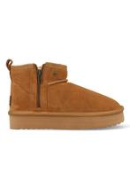 Warmbat Pantoffels Durack Plateau Zipper DRC371825 Bruin-40, Kleding | Dames, Schoenen, Verzenden, Nieuw, Bruin