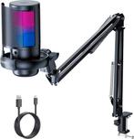 2dekans | Microfoon met scharnierende arm RGB, Muziek en Instrumenten, Microfoons, Ophalen of Verzenden, Zo goed als nieuw