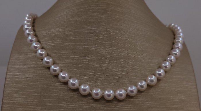 Halsketting ALGT Certified Akoya Pearls - 7,5x7,9mm, Sieraden, Tassen en Uiterlijk, Kettingen