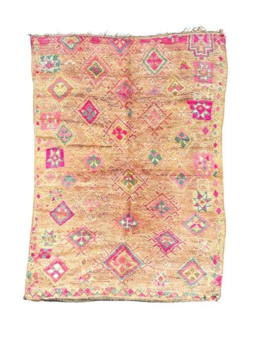 Boho Chic Vintage Marokkaans Boujad Vloerkleed - Roze, Huis en Inrichting, Stoffering | Tapijten en Kleden