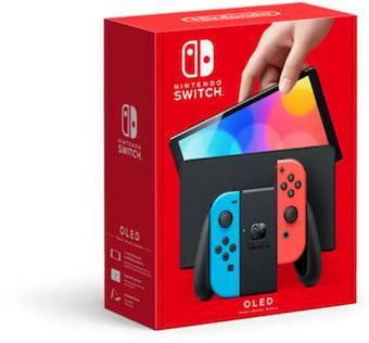 Nintendo Switch OLED Rood/Blauw in Doos (Nette Staat & Kr..., Spelcomputers en Games, Spelcomputers | Nintendo Switch, Zo goed als nieuw