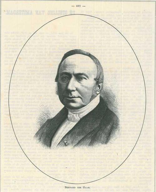 Portrait of Bernard ter Haar, Antiek en Kunst, Kunst | Etsen en Gravures