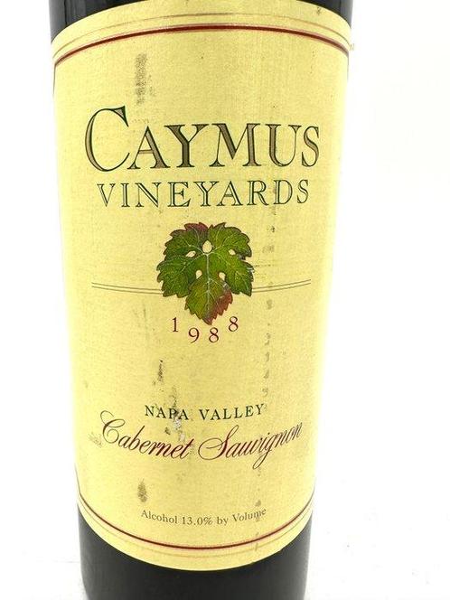 1988 Caymus Vineyards Cabernet Sauvignon - Napa Valley - 1, Verzamelen, Wijnen