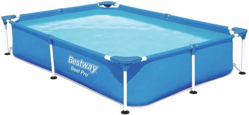 Bestway Steel Pro zwembad - 221 x 150 x 43 cm, Tuin en Terras, Zwembaden, Nieuw, Verzenden