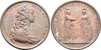 Brons medaille von Vievier 1719 Frankreich: Ludwig Xv, 17..., Postzegels en Munten, Penningen en Medailles, Verzenden