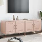 vidaXL Tv-meubelen 2 st 68x39x50,5 cm staal roze, Huis en Inrichting, Kasten | Televisiemeubels, Verzenden, Nieuw