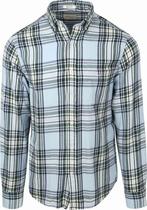 Gant Overhemd Flanel Ruit Blauw maat 3XL Heren, Kleding | Heren, Overhemden, Verzenden, Nieuw, GANT