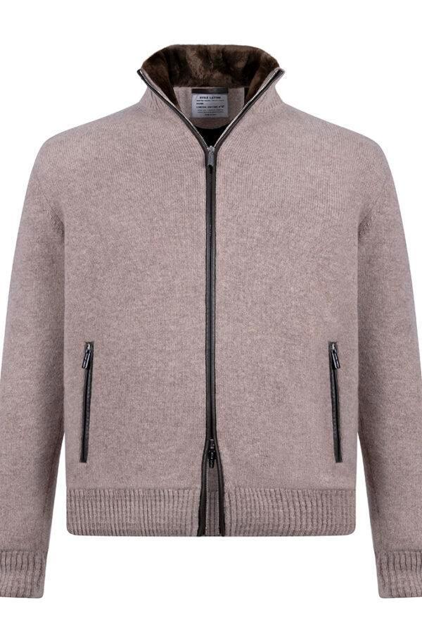 STILE LATINO Limited edition cashmere bomber met bever bont, Kleding | Heren, Jassen | Winter, Nieuw, Ophalen of Verzenden