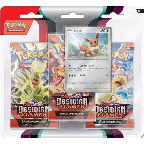 Pokémon Obsidian Flames 3-pack Blister, Hobby en Vrije tijd, Verzamelkaartspellen | Pokémon, Nieuw, Verzenden