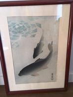 Two carps - Ohara Koson (1877-1945) - Published by Watanabe, Antiek en Kunst