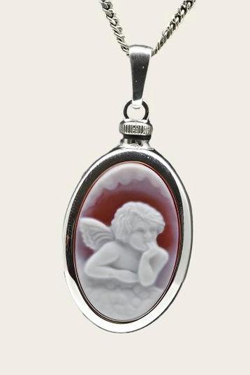 Zilveren Engel rood groot ashanger beschikbaar voor biedingen