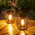 Solar LED Tuinlantaarn – Hangende Waterdichte Retro Lamp, Tuin en Terras, Buitenverlichting, Verzenden, Nieuw