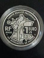 Frankrijk. 1 1/2 Euro 2002 Le Mont-Saint-Michel Proof