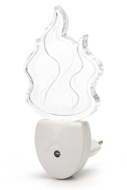 Nachtlampje RGB vlam | dagnachtsensor | 7 kleuren licht 0.5W, Huis en Inrichting, Lampen | Losse lampen, Nieuw, Verzenden