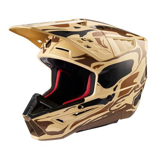 Alpinestars S-M5 Mineral Helmet Ece 22.06 Dark Brown, Motoren, Kleding | Motorhelmen, Offroadhelm, Heren, XXL, Nieuw met kaartje