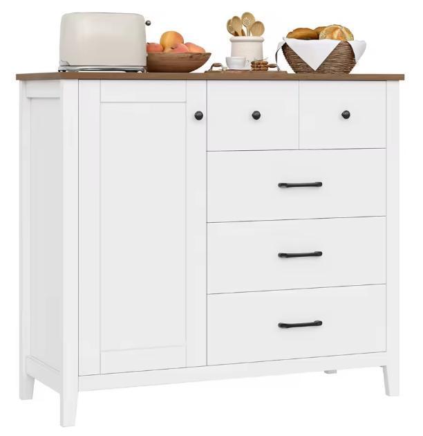 Dressoir met 5 Lades & Deur – Keukenkast met Werkblad, Huis en Inrichting, Keuken | Keukenelementen, Nieuw, Verzenden