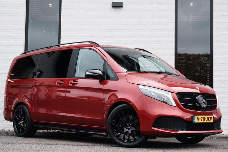 Mercedes-Benz V-Klasse 250d / BPM VRIJ / Aut / Lang / DC / 2, Auto's, Bestelauto's, Dealer onderhouden, Lease, Zwart, Automaat
