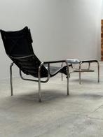 Strässle - Hans Eichenberger - Fauteuil - Leder, stalen, Antiek en Kunst