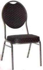Stapelbare stackchair stoel zwart, Ophalen of Verzenden, Nieuw zonder verpakking