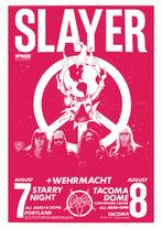 Posters - Poster Slayer - Tacoma Dome, Verzamelen, Muziek, Artiesten en Beroemdheden, Zo goed als nieuw, Verzenden
