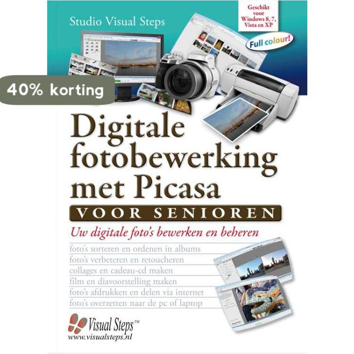 Digitale fotobewerking met Picasa voor senioren, Boeken, Informatica en Computer, Zo goed als nieuw, Verzenden