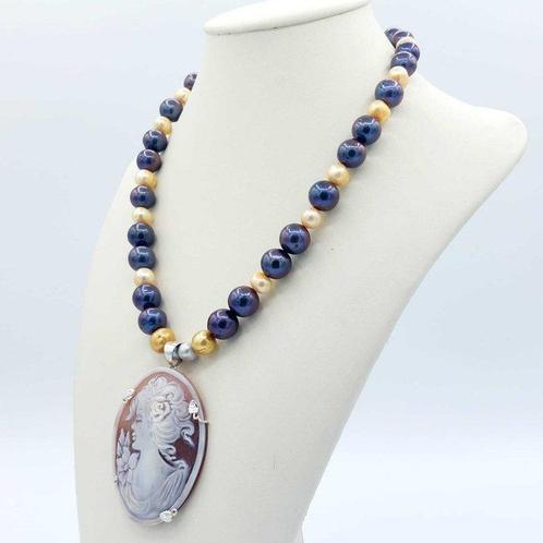 Zonder Minimumprijs - Ketting met hanger - 18 karaat Zilver, Sieraden, Tassen en Uiterlijk, Antieke sieraden