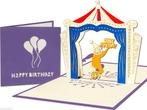 Vrolijke Clown in Circus pop-up verjaardagskaart, Diversen, Nieuw, Verzenden