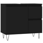 Badkamerkast Zwart 65cm - Retourdeal - 40% Korting!, Huis en Inrichting, Badkamer | Badkamermeubels, (Half)hoge kast, Nieuw, Minder dan 100 cm