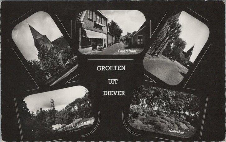 DIEVER - Meerluik Groeten uit Diever, Verzamelen, Ansichtkaarten | Nederland, Verzenden