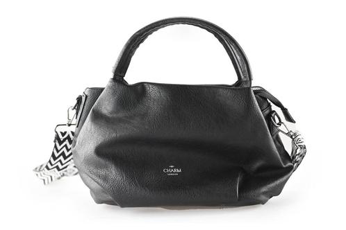 Charm London Tas Zwart | 10% extra korting, Sieraden, Tassen en Uiterlijk, Tassen | Damestassen, Zwart, Zo goed als nieuw, Verzenden