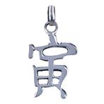 Zilveren Chinese horoscoop Tijger - Moed ketting hanger, Verzenden, Nieuw