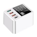 4x Port Quad USB Stekkerlader met Type C Poort - Quick, Verzenden, Nieuw