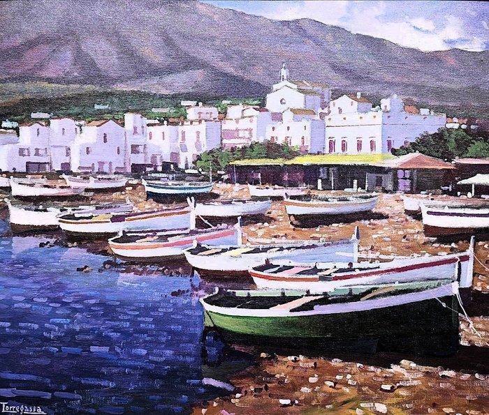 Josep Guardiola Torregosa (1904-1983) - Bahia de Cadaques, Antiek en Kunst, Kunst | Schilderijen | Klassiek