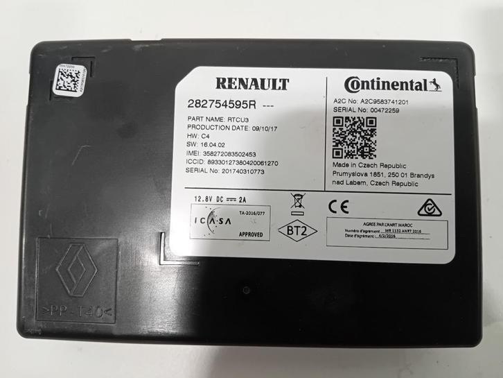 Computer navigatie Renault Mégane IV 1.2 TCe 130 282754595R, Auto-onderdelen, Elektronica en Kabels, ARN erkend, Stiba lid, Erkend duurzaam