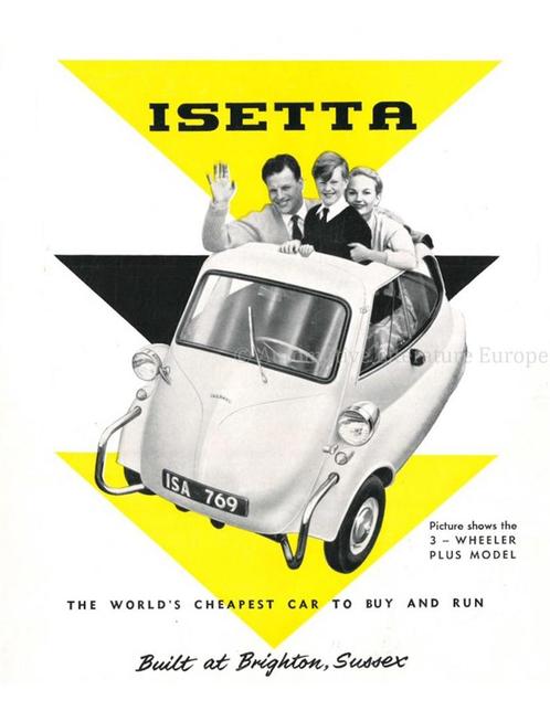 1957 BMW ISETTA BROCHURE ENGELS, Boeken, Auto's | Folders en Tijdschriften, BMW