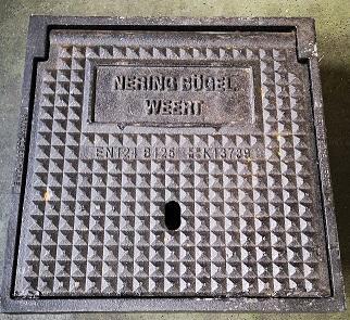 Gietijzeren straatkop blind Ø315mm, Doe-het-zelf en Verbouw, Buizen en Afvoer, Ophalen of Verzenden