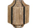 Mica Decorations Liliano Lantaarn - H51 x Ø40 cm - Jute met, Huis en Inrichting, Woonaccessoires | Kandelaars en Kaarsen, Verzenden