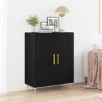 vidaXL Bureau Zwart eiken 69.5 x 34 x 90 cm Bewerkt hout, Minder dan 50 cm, Verzenden, Nieuw, Minder dan 100 cm