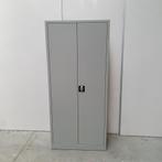 Stalen 2-deurs kast grijs - 180x80x38 cm, Ophalen of Verzenden, Nieuw