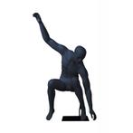 Abstract Etalagepop Heer Snowboard Houding SKI04M zwart